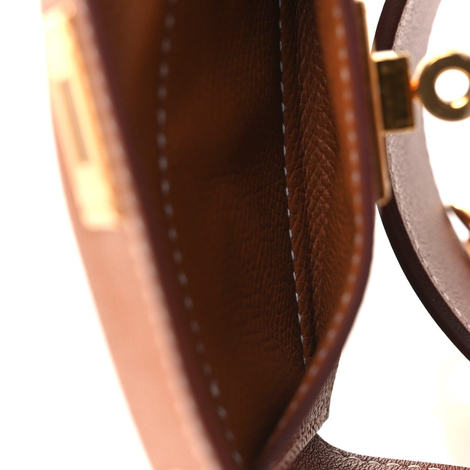 Hermes Swift Epsom Pocket Kelly Shoulder Strap Gold 3 of 8