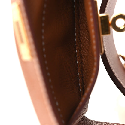 Hermes Swift Epsom Pocket Kelly Shoulder Strap Gold 3 of 8