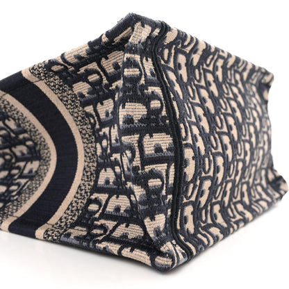 Christian Dior Oblique Small Book Tote Blue Multicolor 9 of 11