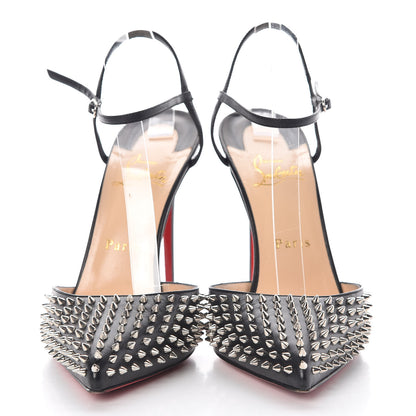 Christian Louboutin Kid Baila Spike 100 Pumps 38.5 Black 2 of 7