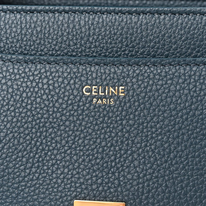Celine Grained Calfskin Small 16 Top Handle Bag Petrol 7 of 14