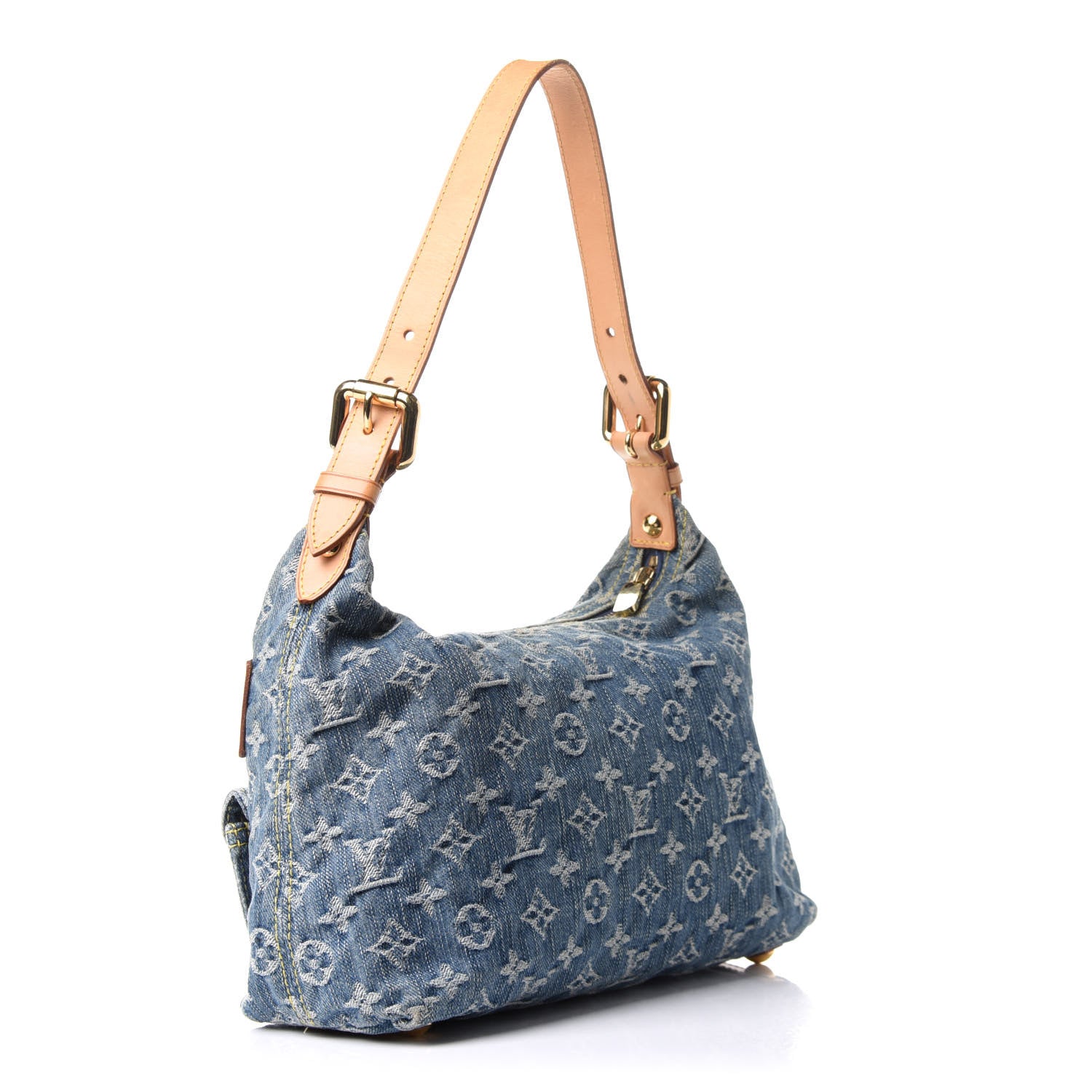 Louis Vuitton Monogram Denim Baggy PM Blue 3 of 12