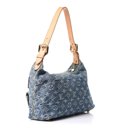 Louis Vuitton Monogram Denim Baggy PM Blue 3 of 12