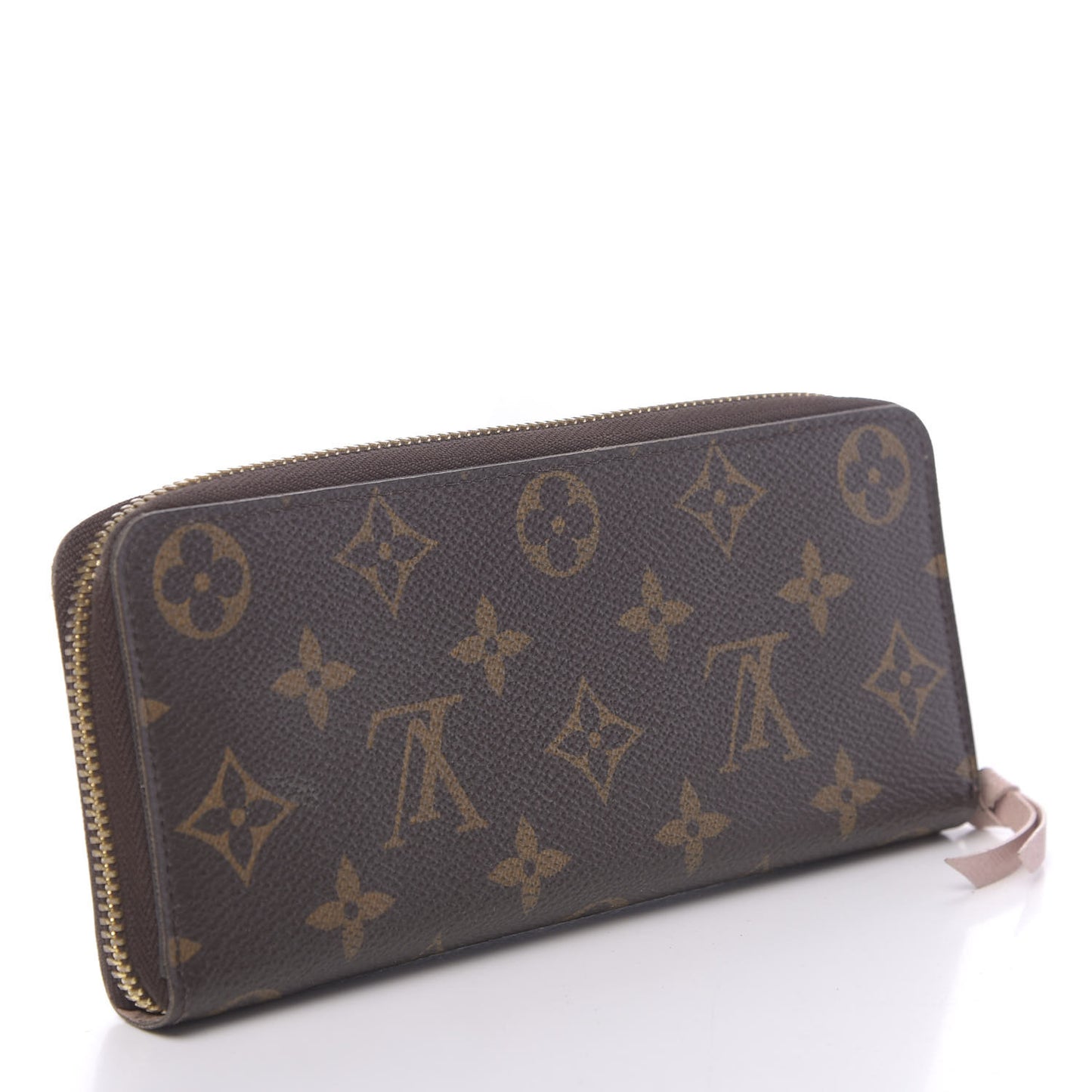 Monogram Clemence Wallet Rose Ballerine