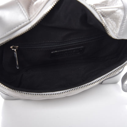 Chanel Metallic Calfskin Camera Case Silver 5 of 8