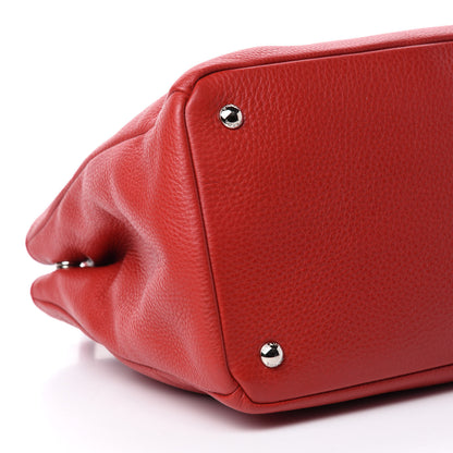 Prada Vitello Daino Tote Rosso 6 of 10