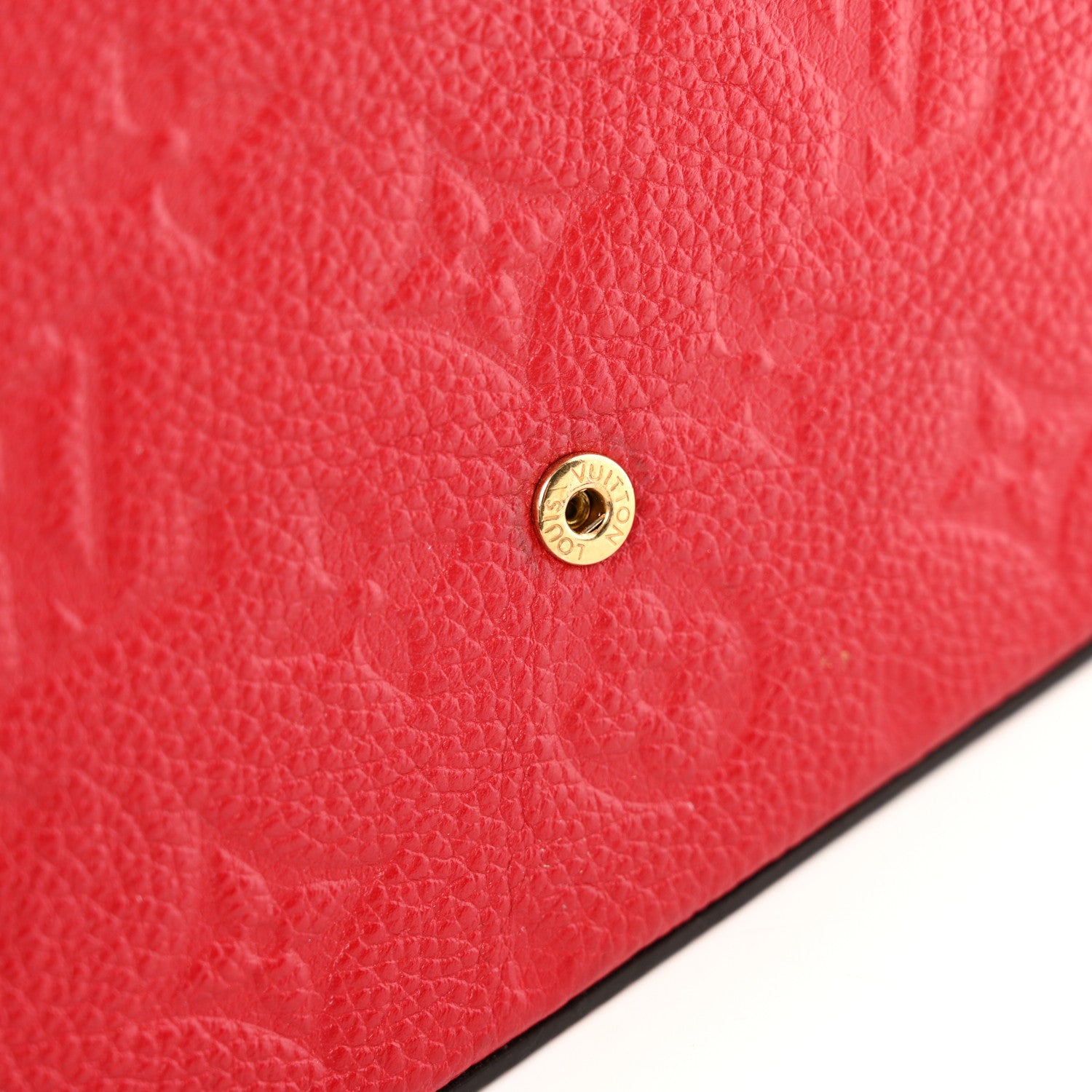 Louis Vuitton Empreinte Pochette Felicie Chain Wallet Scarlet 14 of 15