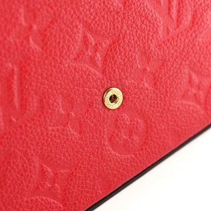 Louis Vuitton Empreinte Pochette Felicie Chain Wallet Scarlet 14 of 15