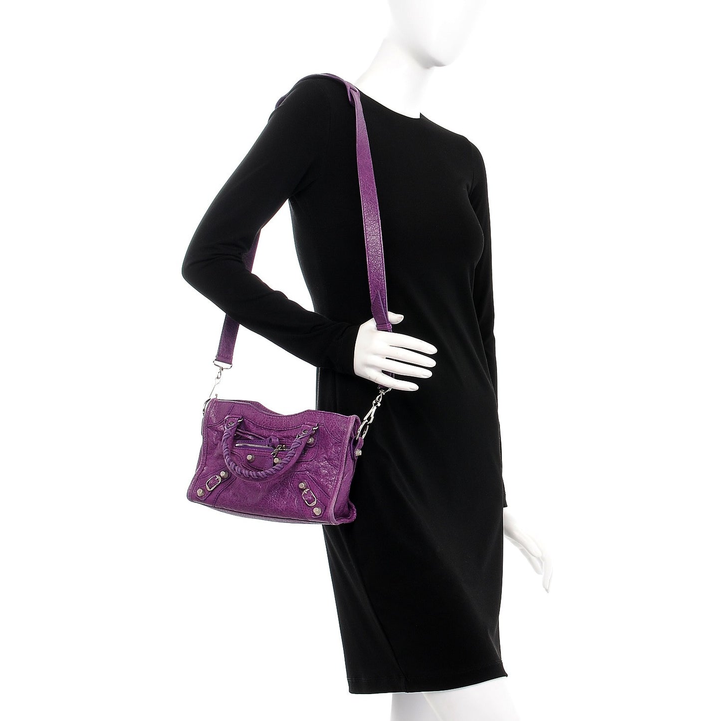 Agneau Giant 12 Silver Hardware Mini City Ultraviolet
