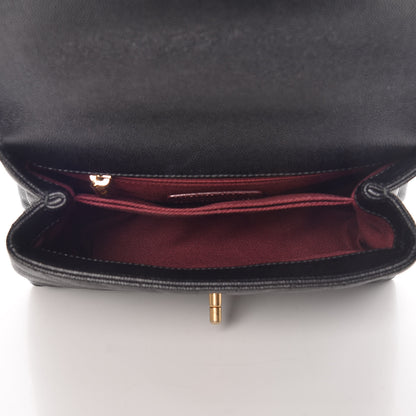 Chanel Caviar Chevron Quilted Mini Coco Handle Flap Black 7 of 10