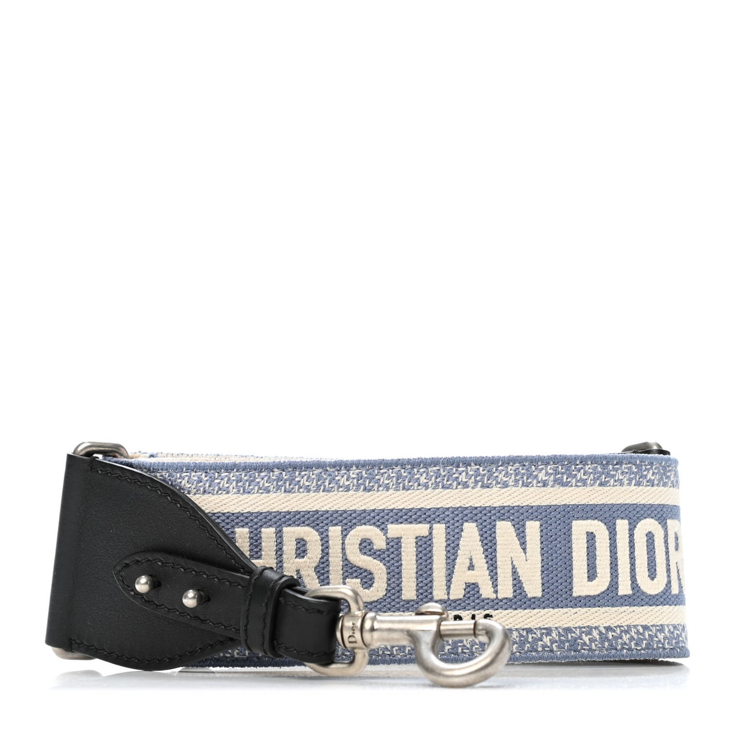Canvas Embroidered Shoulder Strap Light Blue