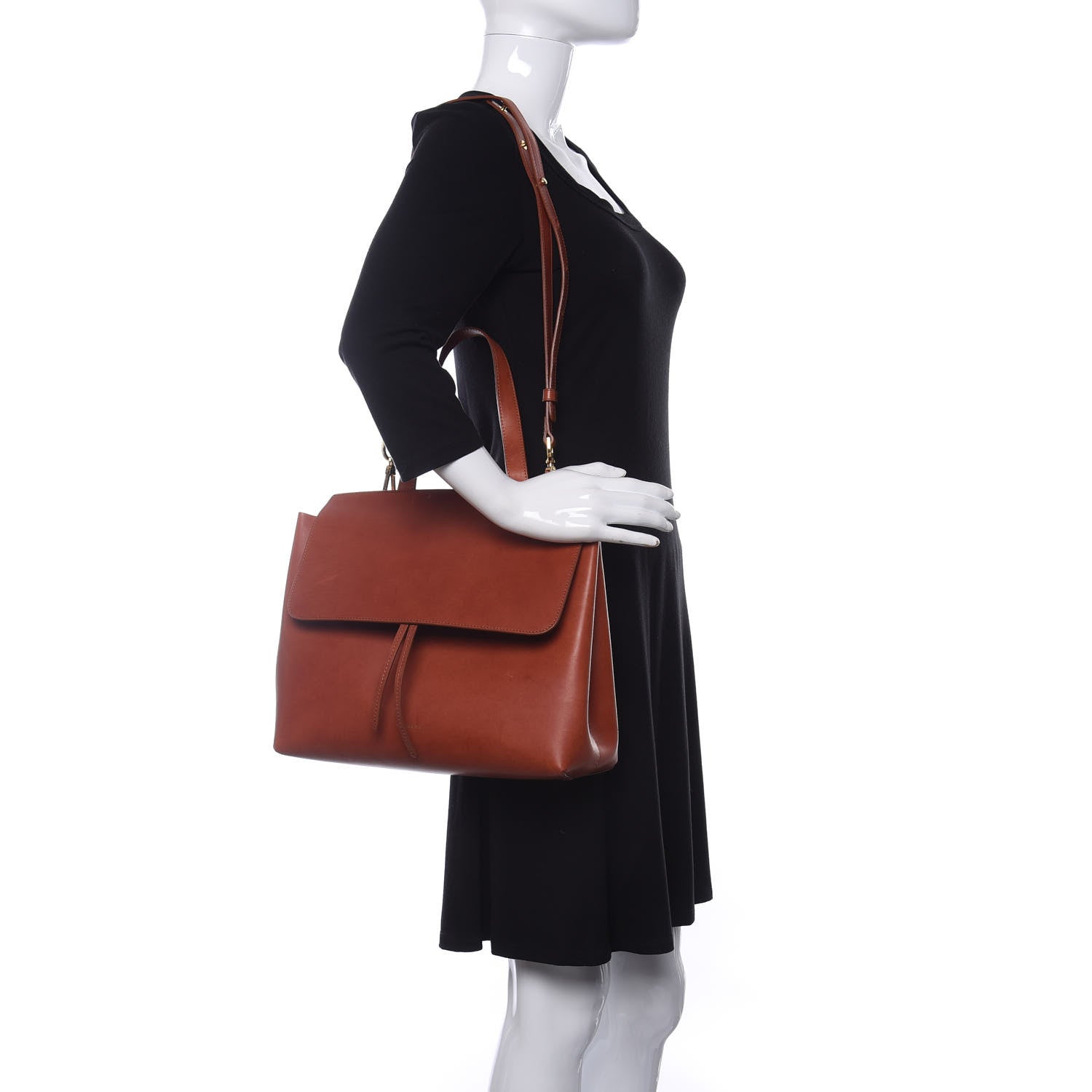 Mansur Gavriel Calfskin Lady Bag Brandy 2 of 17