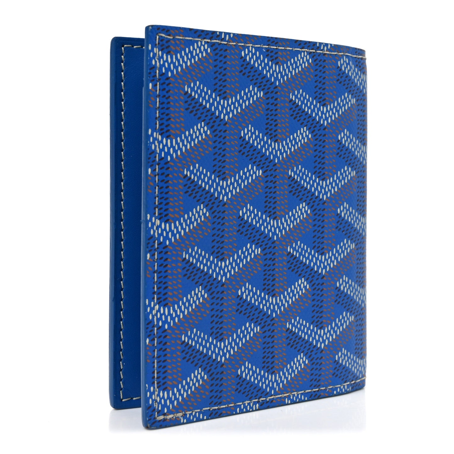 Goyardine Saint Marc Folding Card Case Sky Blue