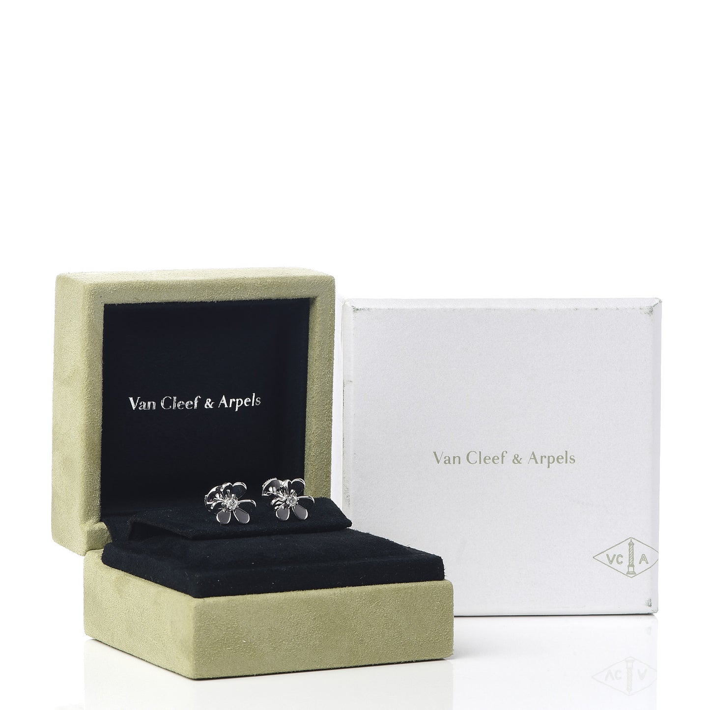 18K White Gold Diamond Mini Frivole Earrings