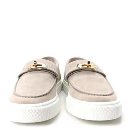 Hermes Suede Goatskin Game Slip On Sneakers 38 Beige Esquisse 3 of 10