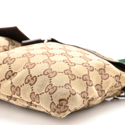 Gucci GG Monogram Web Double Pocket Belt Bag Dark Brown 12 of 15