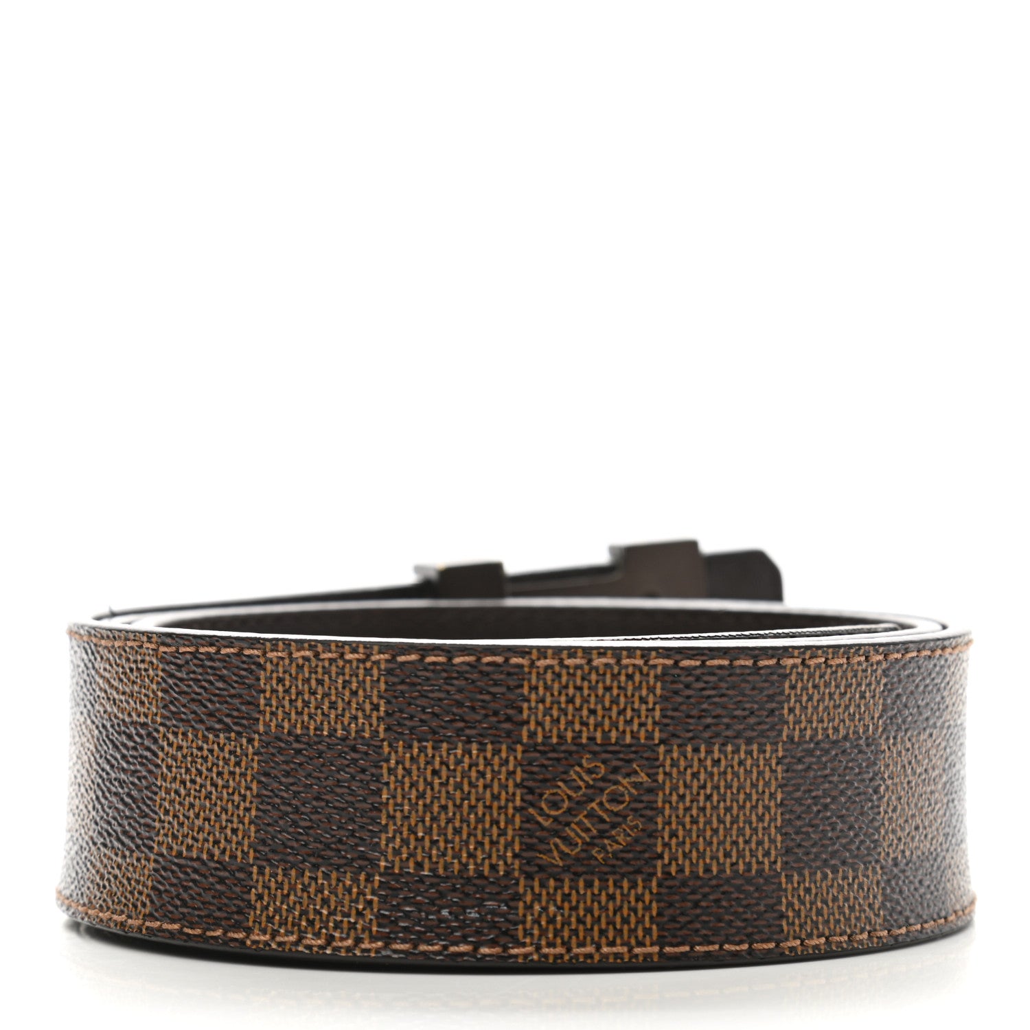 Louis Vuitton Damier Ebene 40mm LV Initiales Belt 85 34 2 of 11