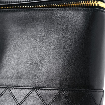 Chanel Lambskin Vanity Cosmetic Case Black 10 of 17
