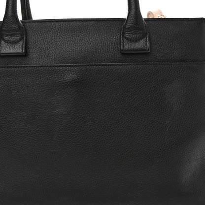Chanel Grained Calfskin Medium Bi-Color Neo Executive Shopper Tote Black Beige Black 11 of 12