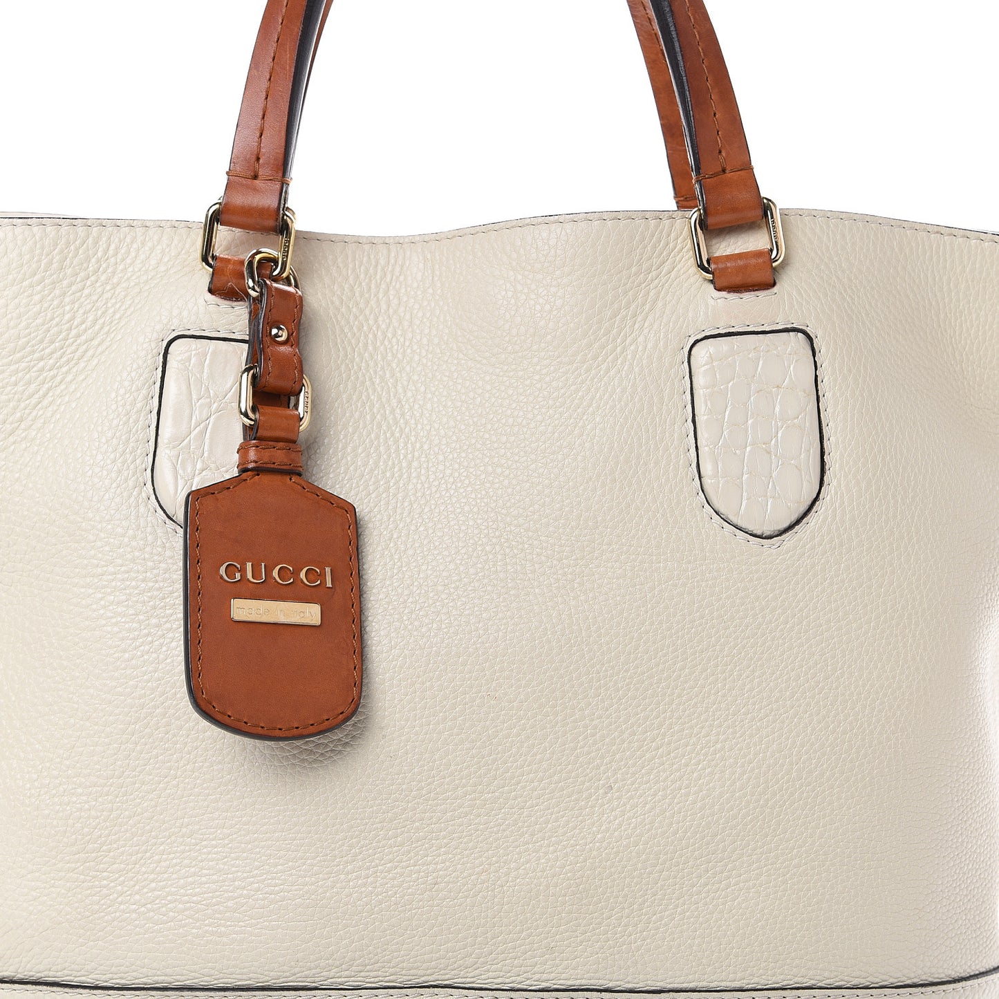 Calfskin Medium Madison Tote Natural