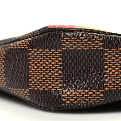Louis Vuitton Damier Ebene 2015 Christmas Animation Mini Pochette Accessories 7 of 8