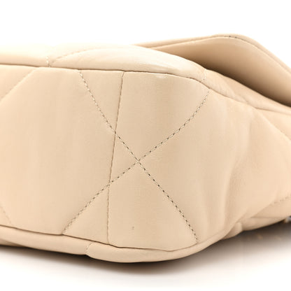 Chanel Lambskin Quilted Medium Chanel 19 Flap Beige 8 of 14