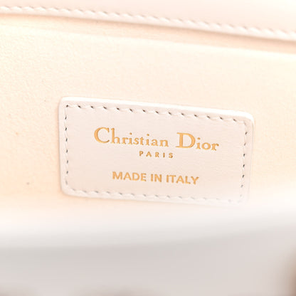 Christian Dior Calfskin Bead Embroidered Ramage Butterfly Lady D-Joy White 6 of 9