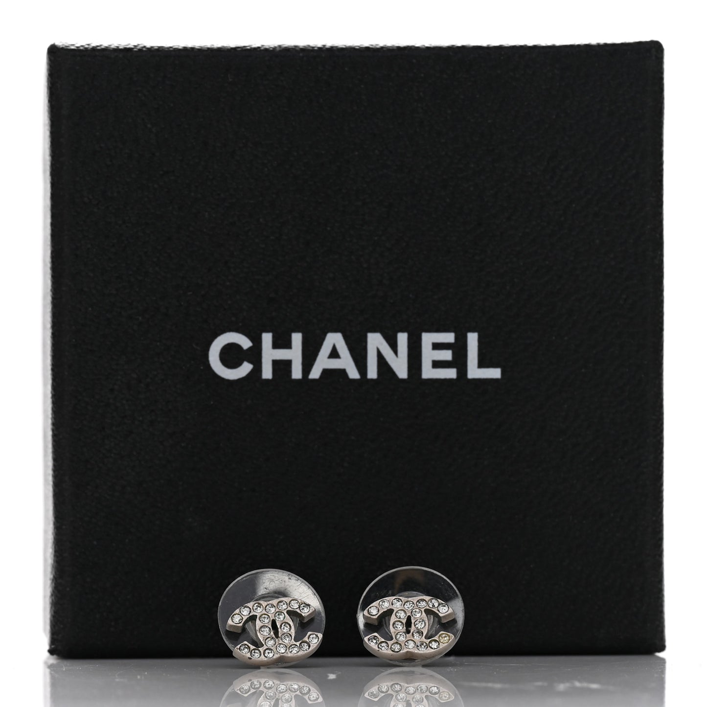 Crystal Mini Timeless CC Earrings Silver