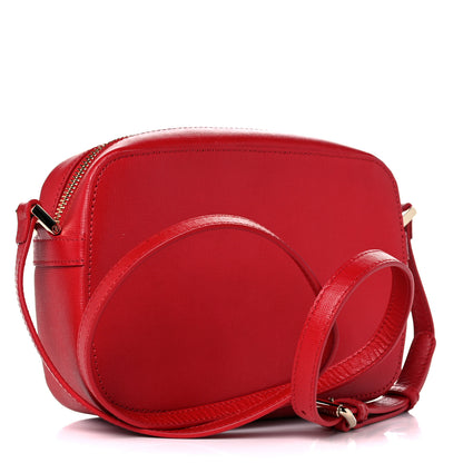 Versace Grained Calfskin Palazzo Camera Bag Red 3 of 10