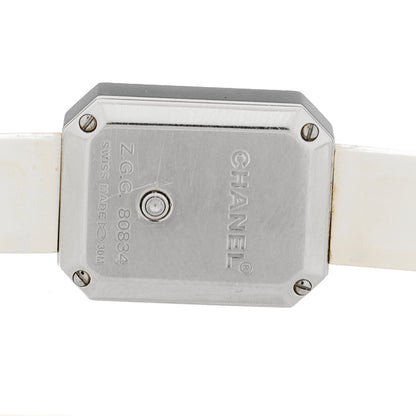 Chanel Stainless Steel Rubber Diamond Bezel Mother of Pearl 16mm Premiere Quartz Watch 4 of 4