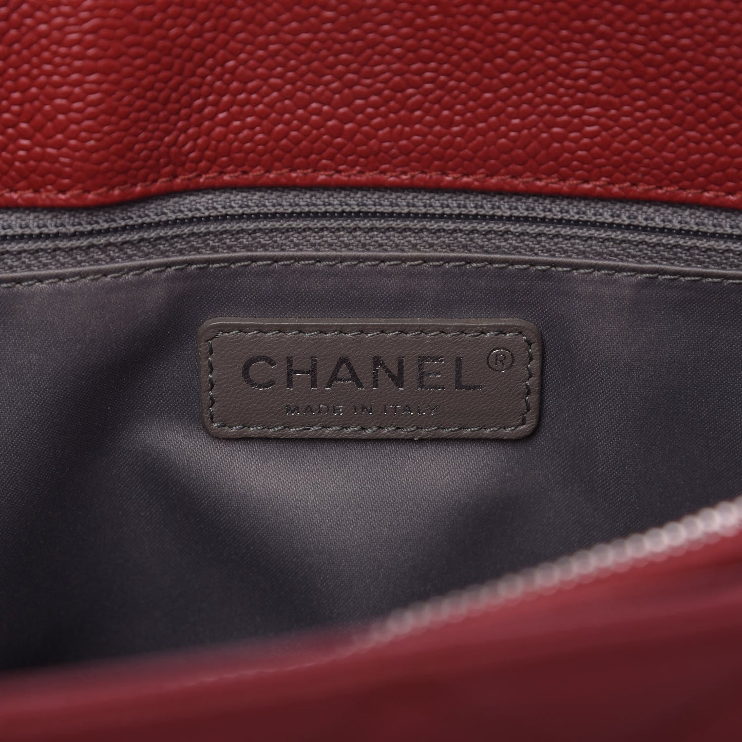 Caviar Quilted Grand Shopping Tote GST Red