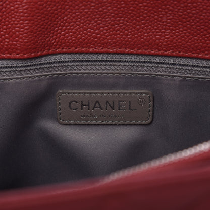 Chanel Caviar Quilted Grand Shopping Tote GST Red 8 of 9