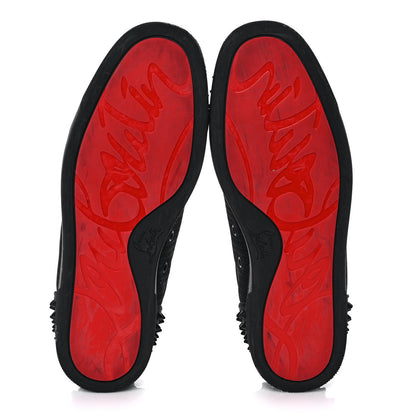 Christian Louboutin Calfskin Tissu Mens Seavaste 2 Orlato Flat Sneakers 43 Black 5 of 9