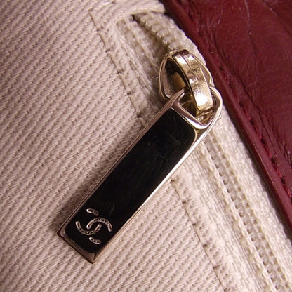 Chanel Leather Jersey Scales Flap Red 11 of 12