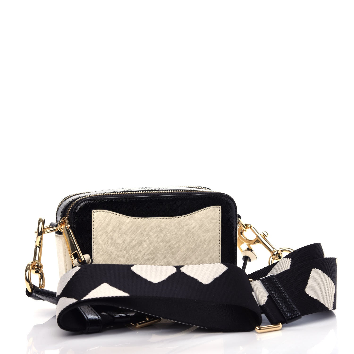 Marc Jacobs Saffiano Small Snapshot Camera Bag Cloud White Multicolor 3 of 12