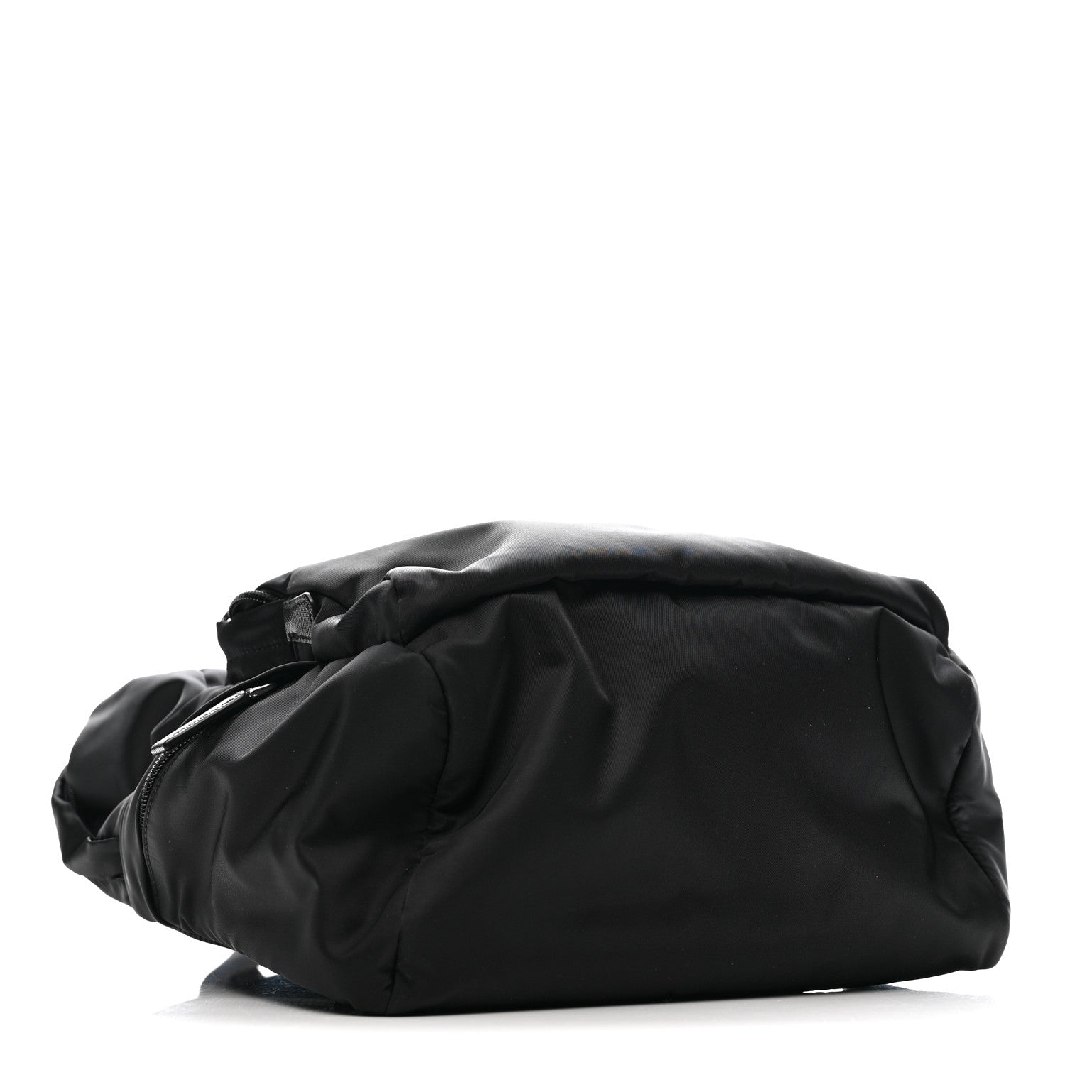Prada Re-Nylon Saffiano Zip Backpack Black 3 of 9