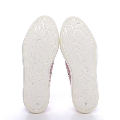 Gucci GG Monogram Calfskin Womens Low Top Sneakers 37 Pink Soft Pink 8 of 13