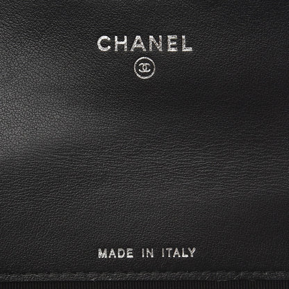 Chanel Aged Calfskin Chevron Reissue Card Holder Wallet So Black 6 of 8