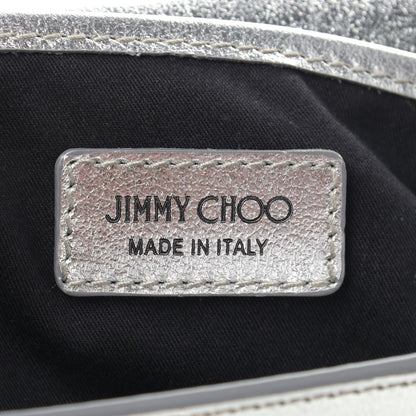 Jimmy Choo Metallic Calfskin Lockett Petite Shoulder Bag Silver 8 of 10