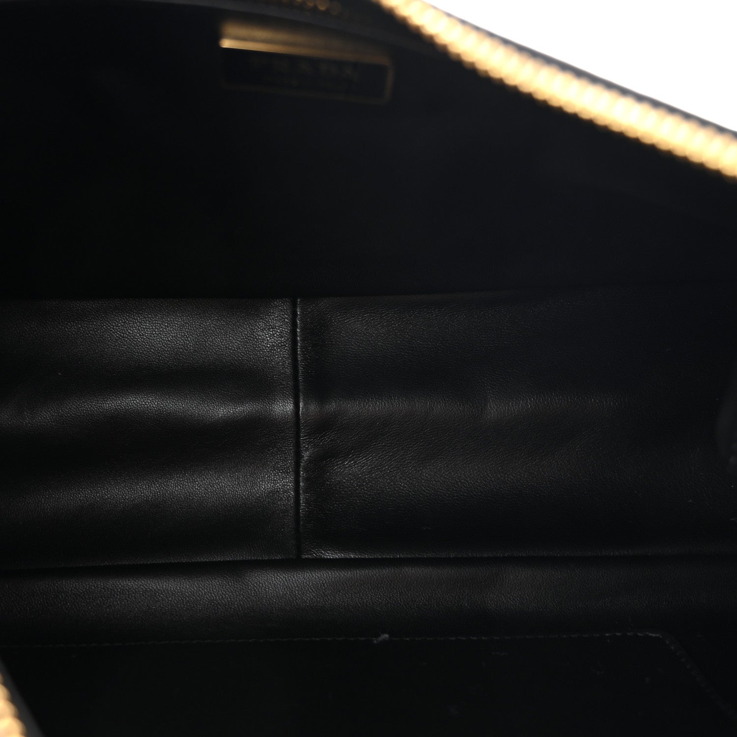 Prada Soft Calfskin Large Aimée Shoulder Bag Black 5 of 10