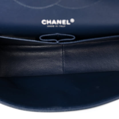 Chanel Caviar Quilted Jumbo Double Flap Navy Blue 5 of 10