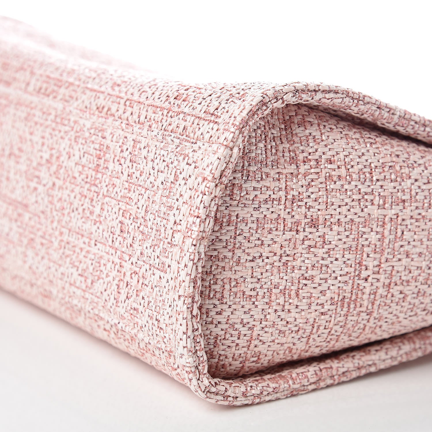 Chanel Woven Straw Raffia Mini Deauville Tote Pink 9 of 9