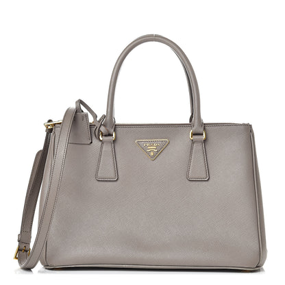 Prada Saffiano Small Galleria Double Zip Tote Argilla 1 of 22