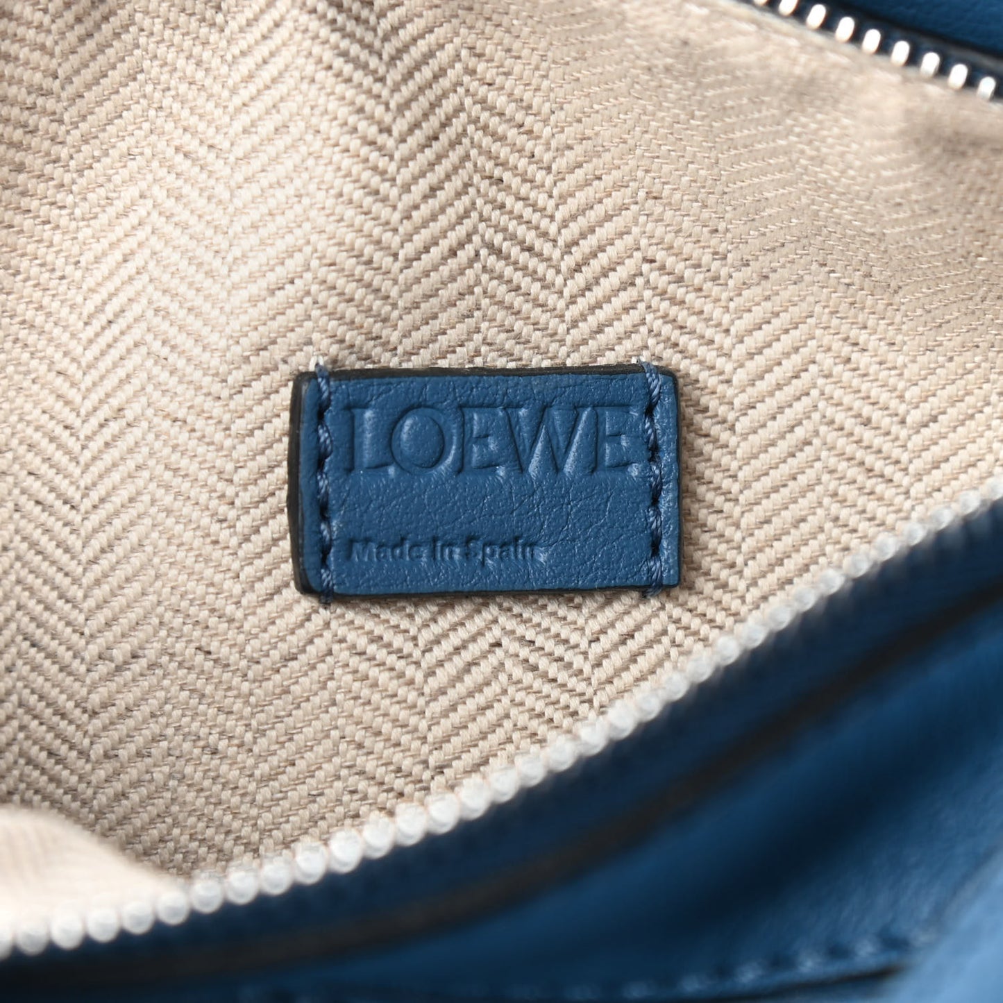 Calfskin Mini Puzzle Bag Blue