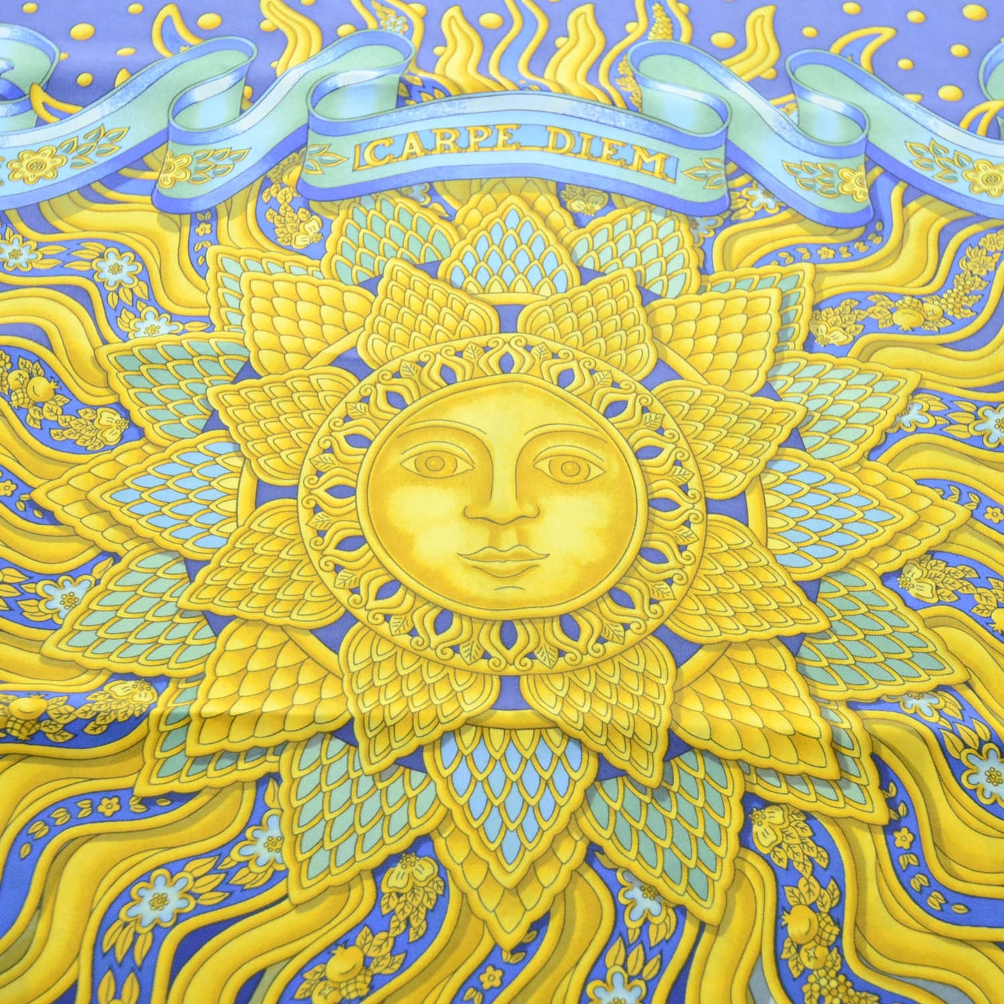 Silk Carpe Diem Scarf 90