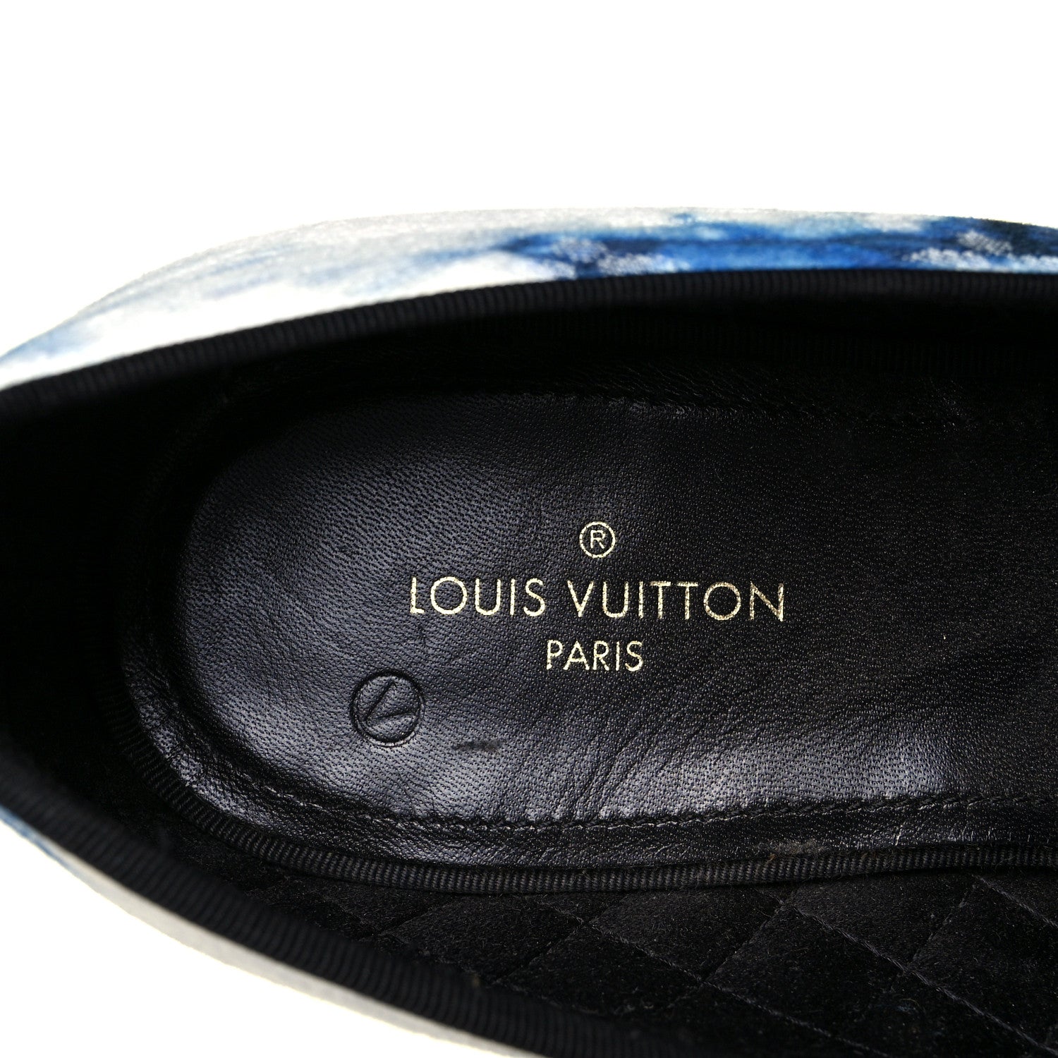 Louis Vuitton Monogram Denim Tie Dye Mens Auteuil Slippers 7.5 Navy Blue 6 of 8