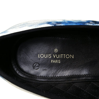 Louis Vuitton Monogram Denim Tie Dye Mens Auteuil Slippers 7.5 Navy Blue 6 of 8