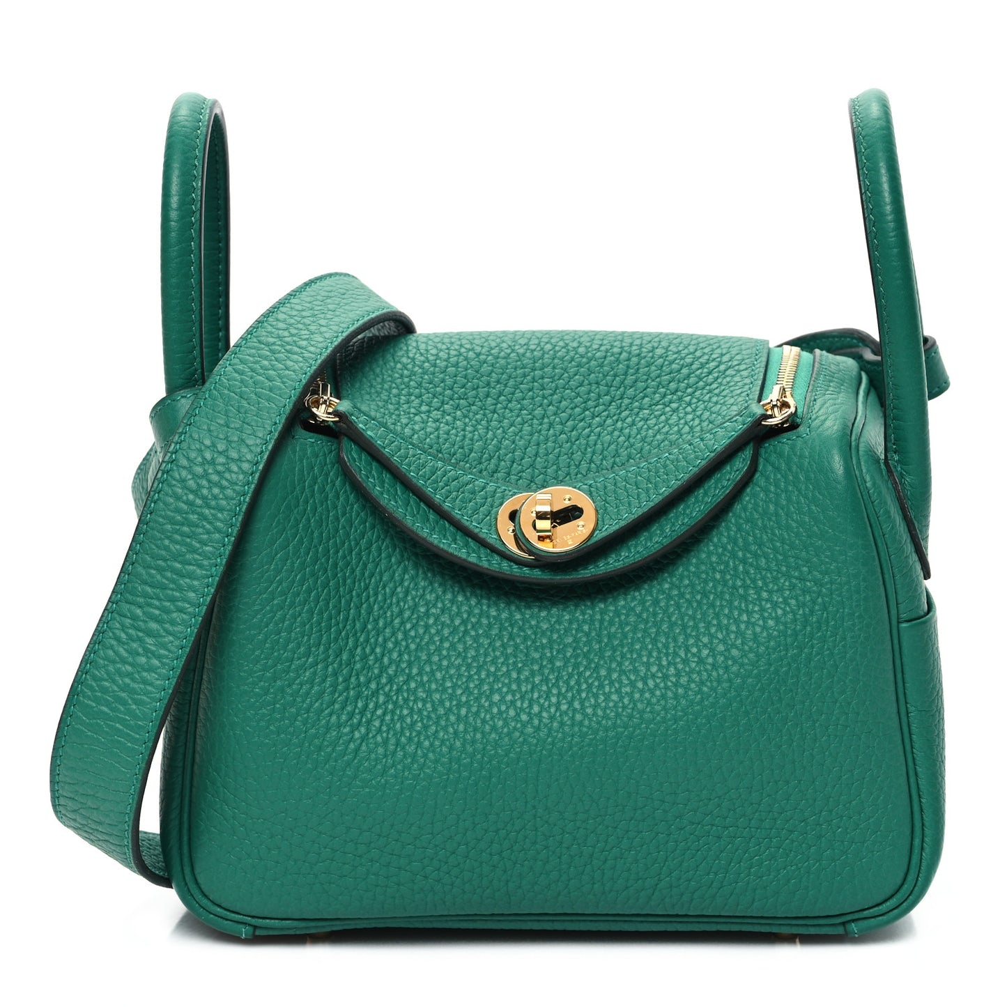 Taurillon Clemence Mini Lindy 20 Vert Vertigo