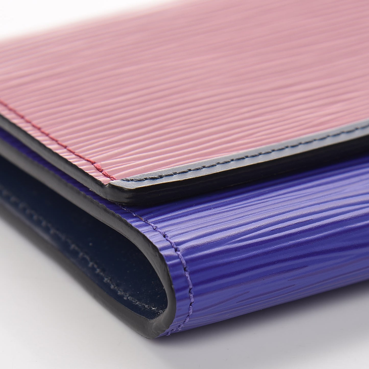Epi Flore Tri-Color Wallet Fuchsia