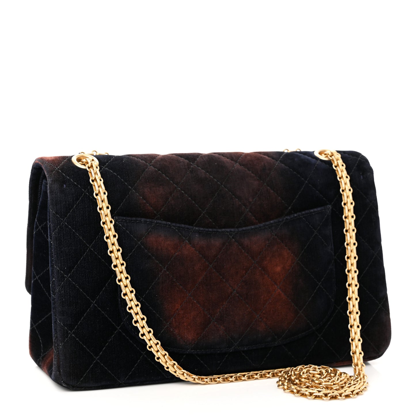 Ombre Velvet Quilted 2.55 Reissue 225 Flap Navy